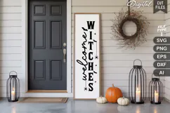Welcome Witches SVG | Halloween Porch Sign | Halloween Sign Product Image 2