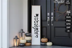 Welcome Witches SVG | Halloween Porch Sign | Halloween Sign Product Image 4