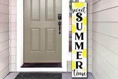 Vertical welcome porch sign svg| sweet summer time svg sign Product Image 2