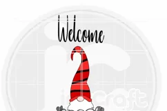 Christmas Welcome Gnome Porch sign SVG Product Image 3