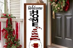 Christmas Welcome to Our Home Porch sign SVG Product Image 3