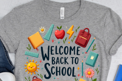 Welcome Back To School Png, Teacher Png, Retro School Png, Product Image 3