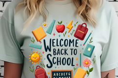 Welcome Back To School Png, Teacher Png, Retro School Png, Product Image 5