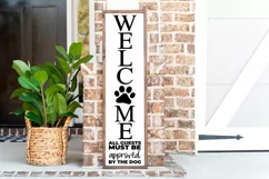 Welcome Dogs - Front Porch Sign svg, Farmhouse Decor Product Image 1