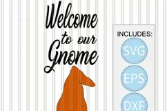 Weclome to Our Gnome Porch Sign SVG | Fall SVG | Gnome SVG Product Image 3