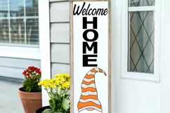 Weclome Home Gnome Porch Sign SVG | Fall SVG | Gnome SVG Product Image 2