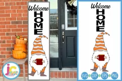 Weclome Home Gnome Porch Sign SVG | Fall SVG | Gnome SVG Product Image 1