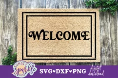 Welcome Doormat SVG, DXF, PNG| Home SVG file Product Image 1