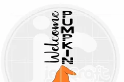 Weclome Pumpkin Gnome Porch Sign SVG | Fall SVG | Gnome SVG Product Image 3