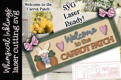 Welcome To The Carrot Patch SVG For Laser Cutting Product Image 1