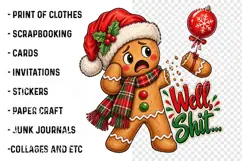 Well Shit Funny Christmas PNG, Trending Christmas PNG Product Image 3