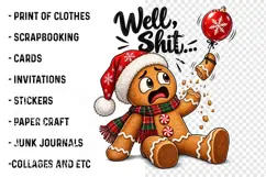 Well Shit Funny Christmas PNG, Trending Christmas PNG Product Image 3