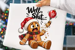 Well Shit Funny Christmas PNG, Trending Christmas PNG Product Image 4