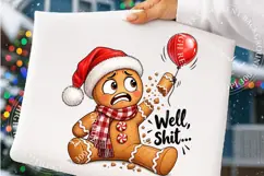 Well Shit Funny Christmas PNG, Trending Christmas PNG Product Image 4
