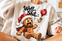 Well Shit Funny Christmas PNG, Trending Christmas PNG Product Image 5