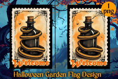 Garden Flag Sublimation designs | Halloween Sublimation Product Image 1