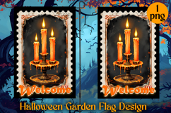 Garden Flag Sublimation designs | Halloween Sublimation Product Image 1