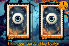 Garden Flag Sublimation designs | Halloween Sublimation Product Image 1