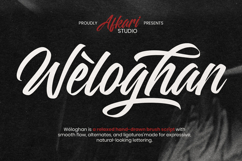 Weloghan - Handwritten Script Font Product Image 1