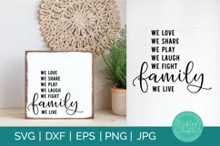Family Sign SVG - Farmhouse Decor SVG Product Image 1