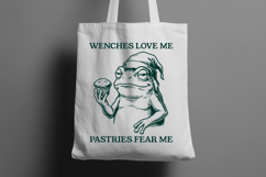 Wenches Love Me Pastries Fear Me Toad SVG Funny Frog Art Product Image 2