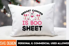 Breast cancer is boo sheet Breast cancer sublimation design Product Image 4