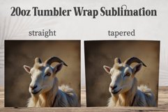 Goat 20oz Tumbler PNG, Cool Goat Tumbler Wrap PNG Product Image 2