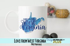 Love from West Virginia Sublimation PNG Product Image 1