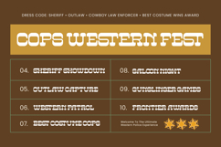 Westburth Western Display Font Product Image 8