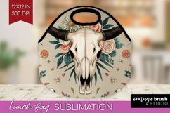 Boho Western Lunch Bag - Country Lunch Bug PNG Sublimation Product Image 1