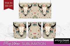 Boho Western Mug Wrap - Country Mug PNG Sublimation Product Image 1