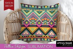 Boho Western Pillow Sublimation - Country Pillow Cover PNG Product Image 1