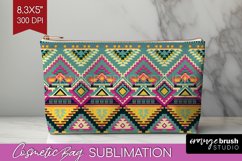 Boho Western Cosmetic Bag - Country Makeup Bag PNG Product Image 1