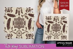 Boho Western Tote Bag - Country Tote Bag PNG Sublimation Product Image 1
