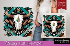 Boho Western Tote Bag - Country Tote Bag PNG Sublimation Product Image 1