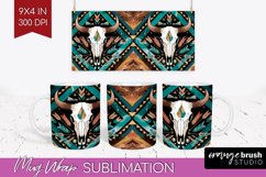 Boho Western Mug Wrap - Country Mug PNG Sublimation Product Image 1