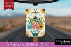 Boho Western Air Freshener PNG - Country PNG Sublimation Product Image 1