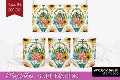 Boho Western Mug Wrap - Country Mug PNG Sublimation Product Image 1
