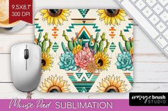 Boho Western Mouse Pad Sublimation - Country Mousepad PNG Product Image 1