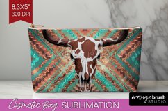 Boho Western Cosmetic Bag - Country Makeup Bag PNG Product Image 1