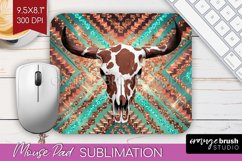 Boho Western Mouse Pad Sublimation - Country Mousepad PNG Product Image 1