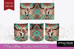 Boho Western Mug Wrap - Country Mug PNG Sublimation Product Image 1