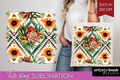Boho Western Tote Bag - Country Tote Bag PNG Sublimation Product Image 1