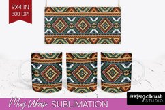 Boho Western Mug Wrap - Country Mug PNG Sublimation Product Image 1