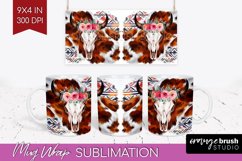 Boho Western Mug Wrap - Country Mug PNG Sublimation Product Image 1