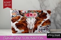 Boho Western Cosmetic Bag - Country Makeup Bag PNG Product Image 1