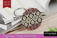 Boho Western Keychain PNG - Country Keychain Sublimation Product Image 1