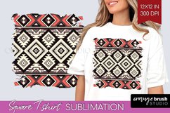 Boho Western Square Tshirt Background - Country PNG Product Image 1