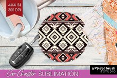 Boho Western Car Coaster - Country Coaster PNG Sublimation Product Image 1