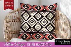 Boho Western Pillow Sublimation - Country Pillow Cover PNG Product Image 1